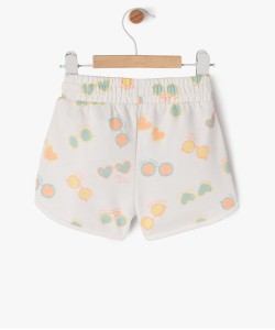 Short en maille et taille élastique bébé fille[MISSING]
